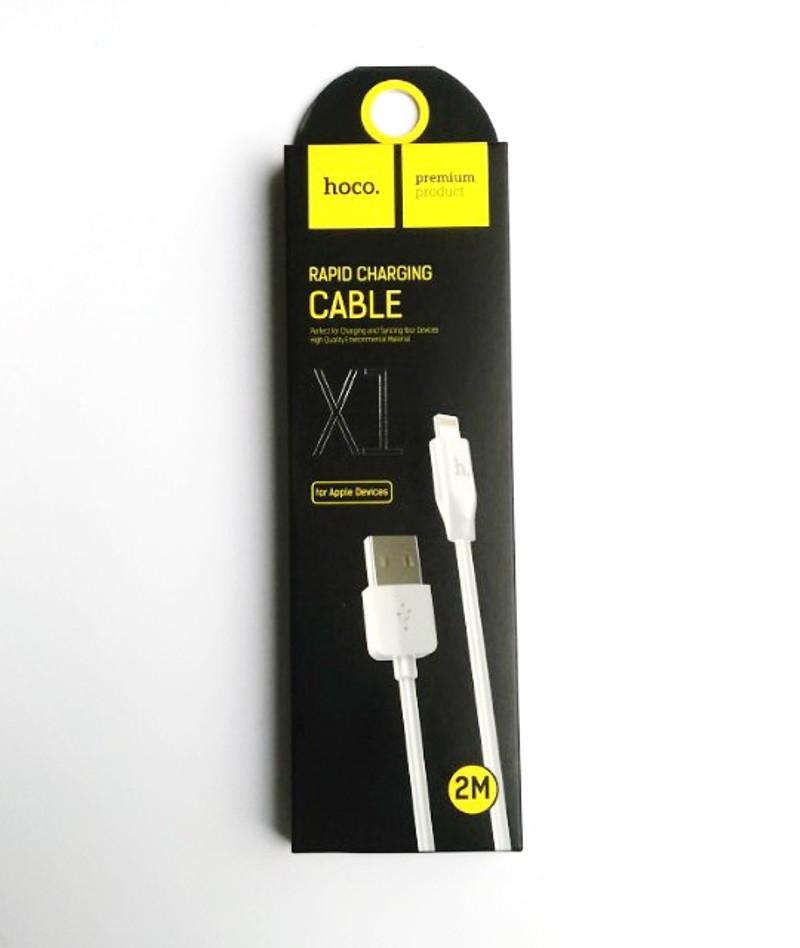 [HCM]Cáp sạc lightning Hoco X1 dành cho iphone - dài 2m (Trắng)