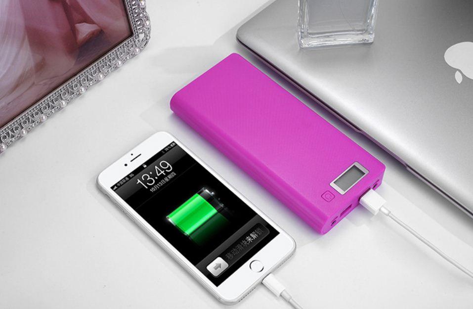 8-Cell Backup Battery Box with 2 Led Lights