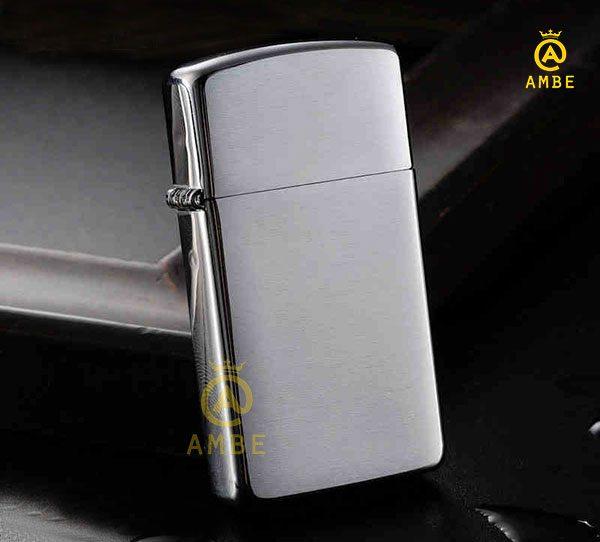 Zippo Brushed Chrome Slim bạc xước 1600