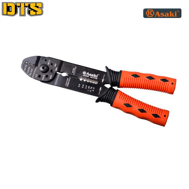 Kìm tuốt và bấm dây điện Asaki AK-9102 225mm