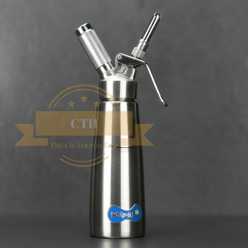 Bình xịt kem tươi Whip-it Inox 500ml (Bạc)