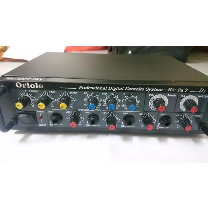 âm li mini oriole HAPA7-220V - ampli mini karaoke