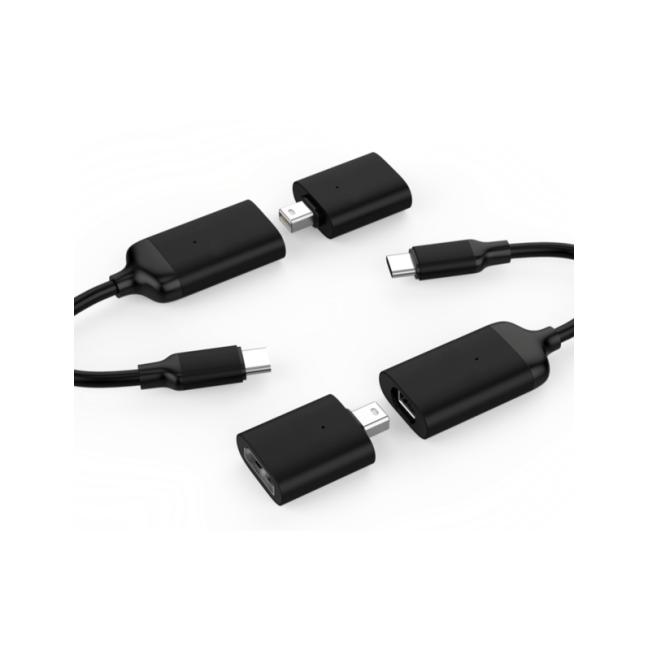[HCM]Cáp chuyển đổi HyperDrive USB-C thành HDMI 4K 60Hz  và Mini DisplayPort (đen)