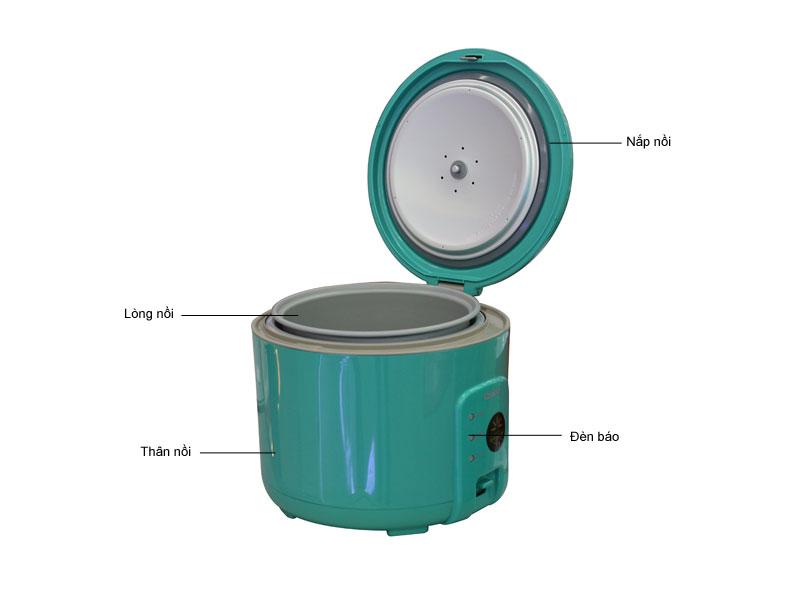 Nồi cơm điện cookin kcj-09t 725w