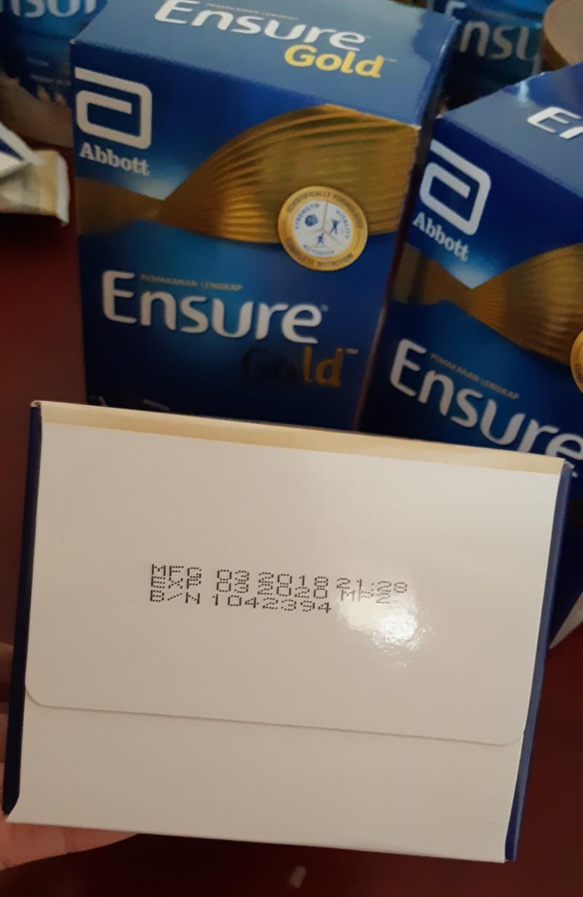 Sữa Ensure Gold 400g (hộp giấy) - Hương Lúa mạch - Hàng Malaysia