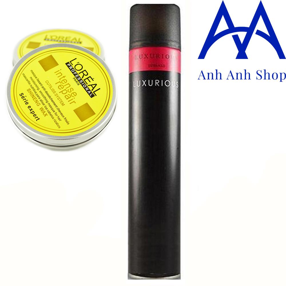 Combo Gôm luxurious và Sáp + tặng 1 lược tròn tạo kiểu tóc