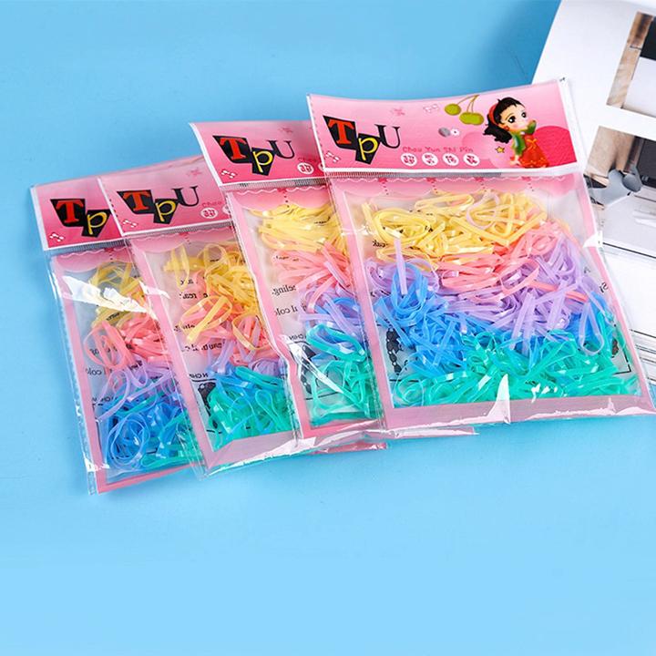 Bộ 100 thun buộc tóc Uniband – nịt buộc tóc