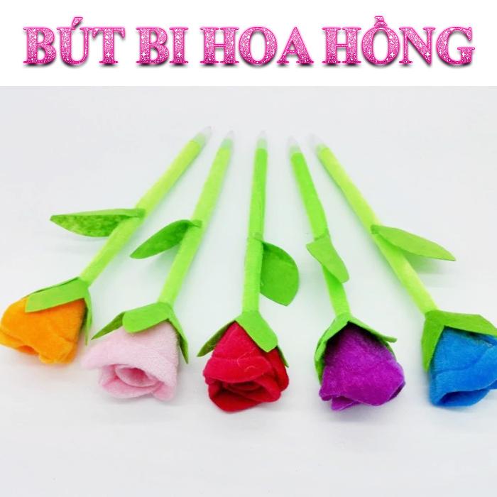 Bút bi hình cây hoa hồng bút viết bút mực bút đẹp bút hình hoa bút trang trí