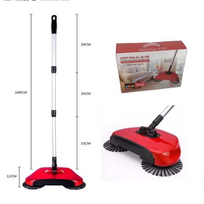 Chổi lau nhà, hút bụi đa năng 360 độ