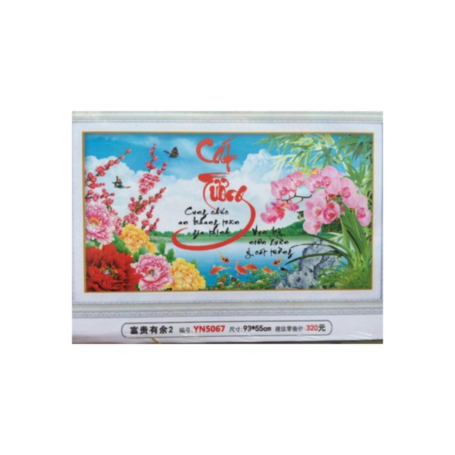 YN5067-Tranh đính đá cát tường-93*55-93*55