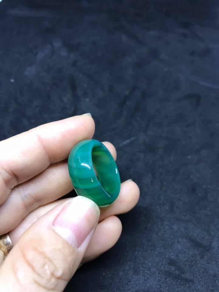 [HCM]NHẪN ĐÁ MÃ NÃO XANH