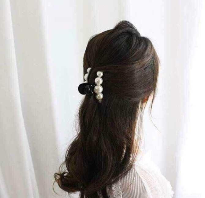 Combo 02 kẹp tóc cánh buồm ngọc trai