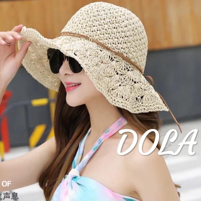 [HCM]Nón mũ rộng vành gấp gọn thời trang Hàn Quốc mới màu kem