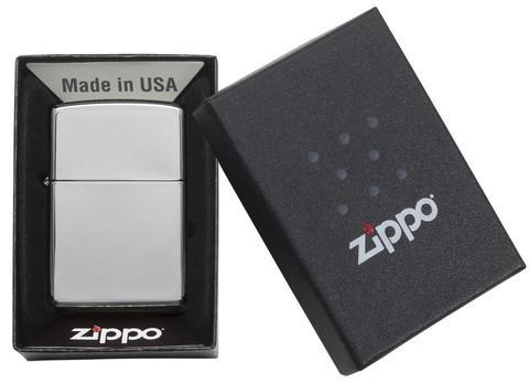 Zippo High Polished Chrome Authentic 100%