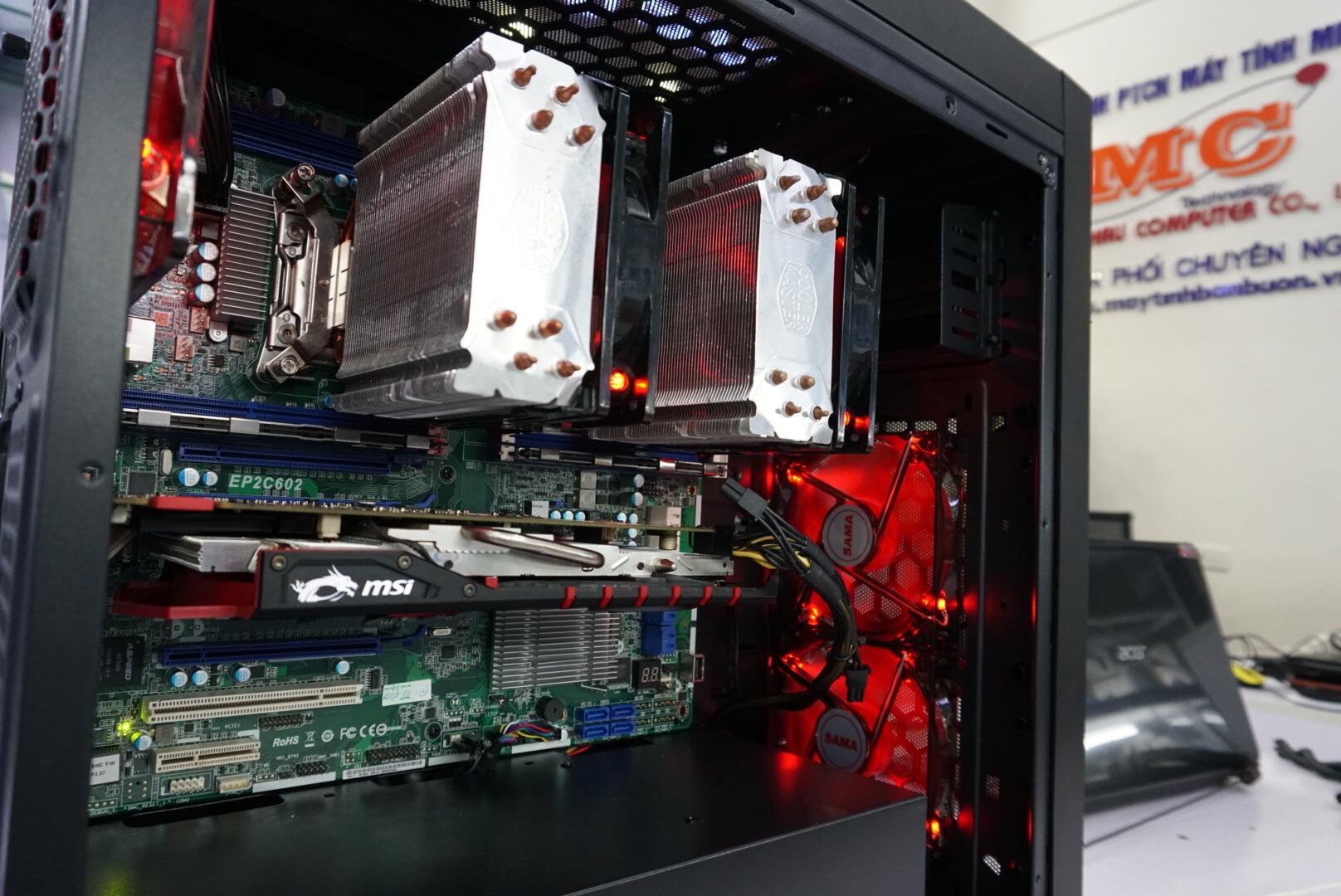 Quạt tản nhiệt Cooler Master T400i ( Led xanh )