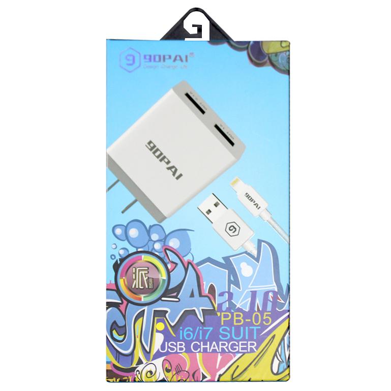 Bộ cáp sạc 2 cổng 90PAI PB-05 dành cho iPhone