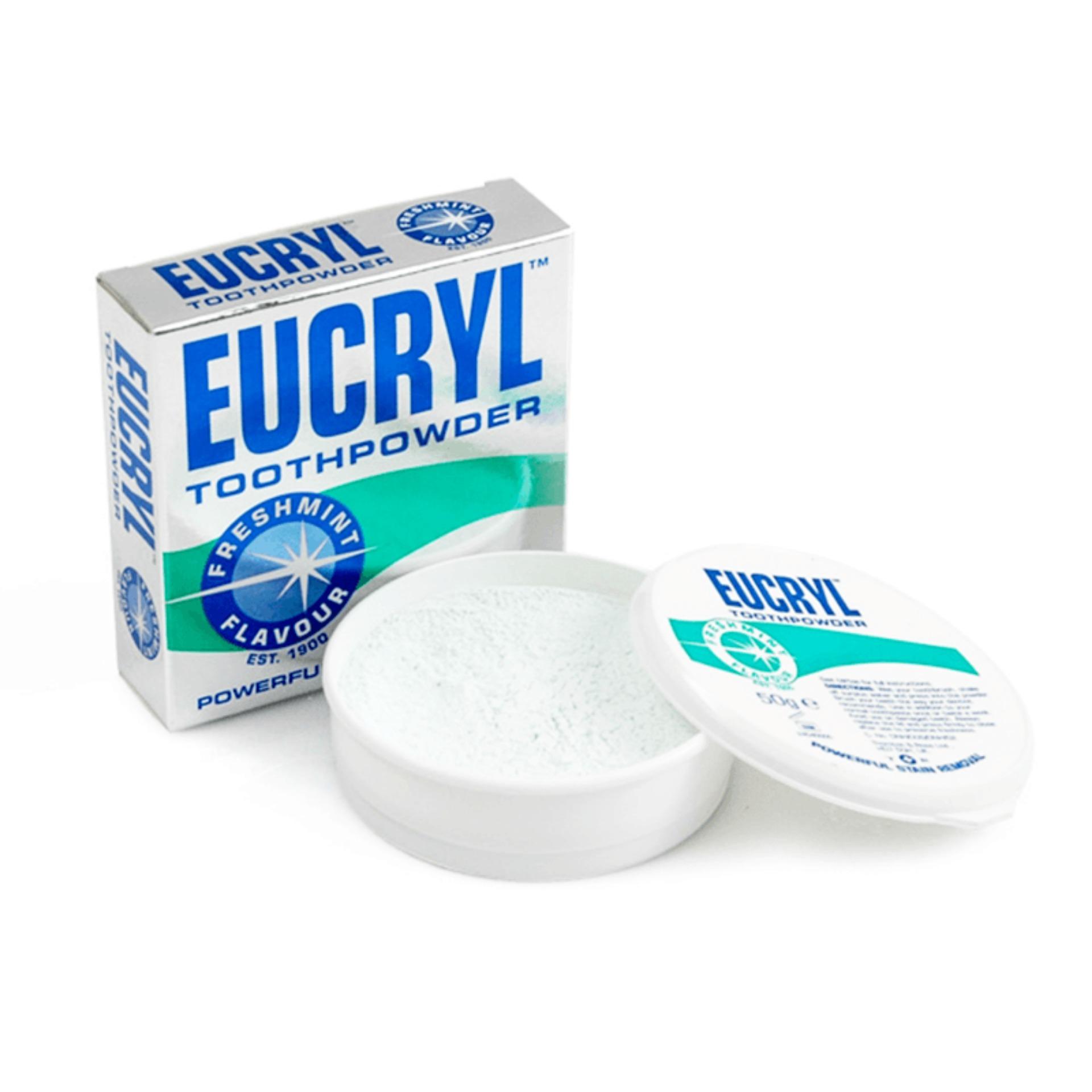 Bộ 4 Bột Làm Trắng Răng EUCRYL TOOTHPOWDER 50g