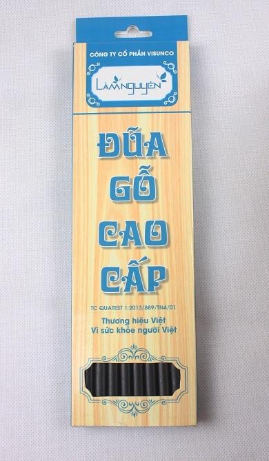 Bộ 10 đôi đũa gỗ cao cấp Lâm Nguyên D001