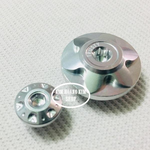 ốc mâm lửa trang trí xe Winner,Wave,Dream (màu Bạc) Kim hoàng kim