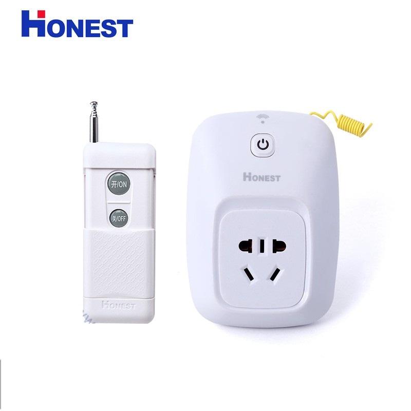 Ổ cắm điều khiển từ xa 1 km công suất lớn Honest HT-6805W mẫu mới 2019