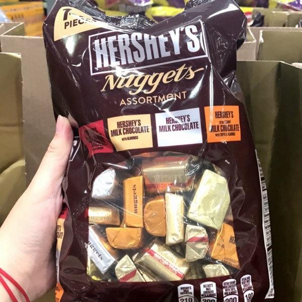(Date 8.2024) KẸO SOCOLA MỸ 4 VỊ HERSHEY'S NUGGETS (145 VIÊN)
