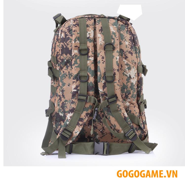 Balo 3 Pubg Size Lớn - Tặng Móc Khóa Mũ Level 3 Pubg (Vàng Nâu)