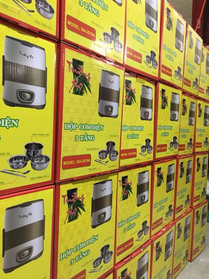 [HCM]Hộp cơm điện 3 tầng Trường Thọ BA 2019A Den (Đen)