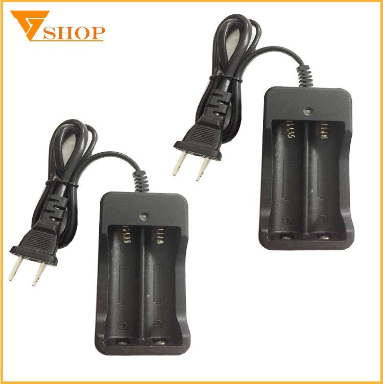 1 Máy sạc pin 18650 đôi, máy sạc 2 viên 18650