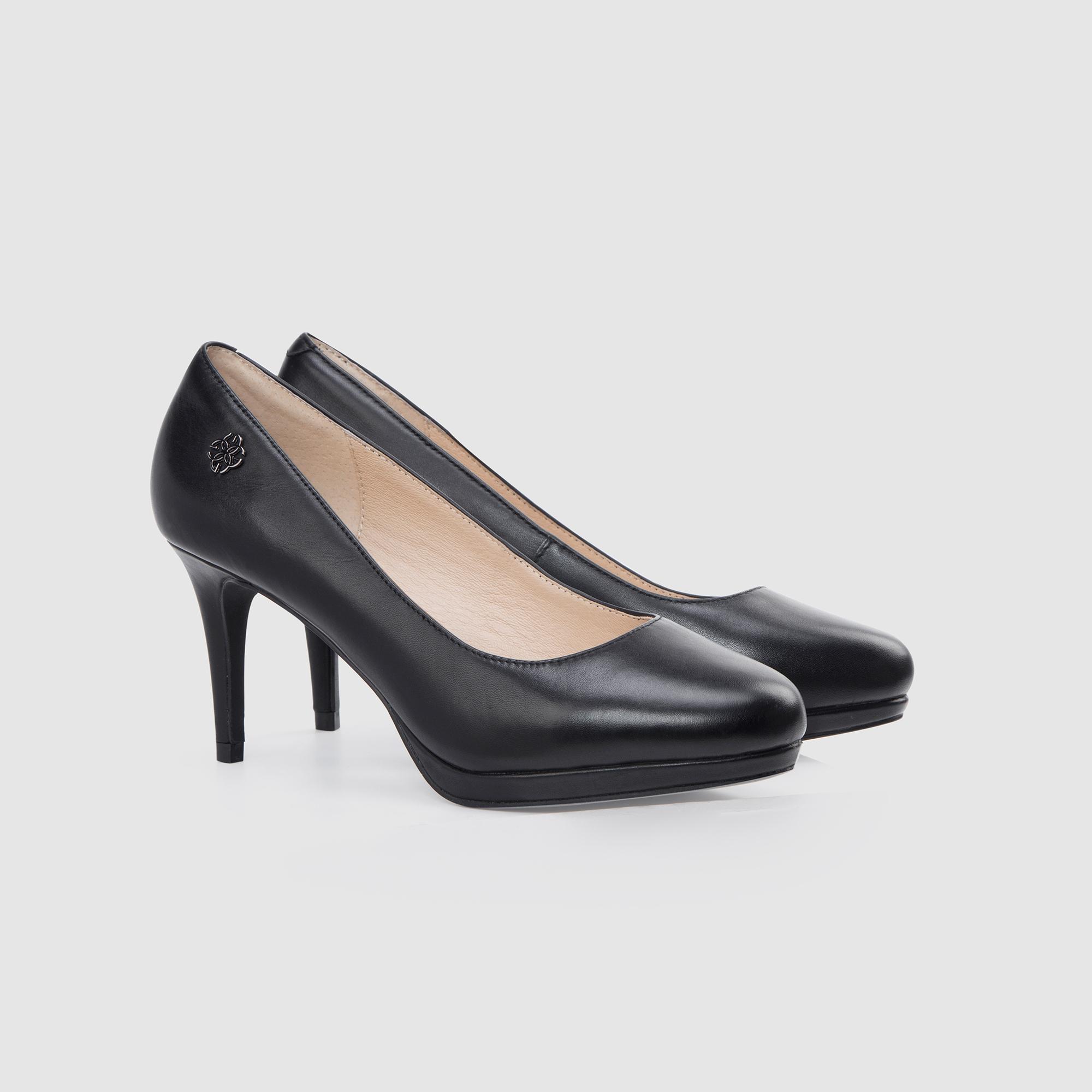 Giày Cao Gót Da Thật Nữ Gosto High Chic GFW008088DEN (Đen)