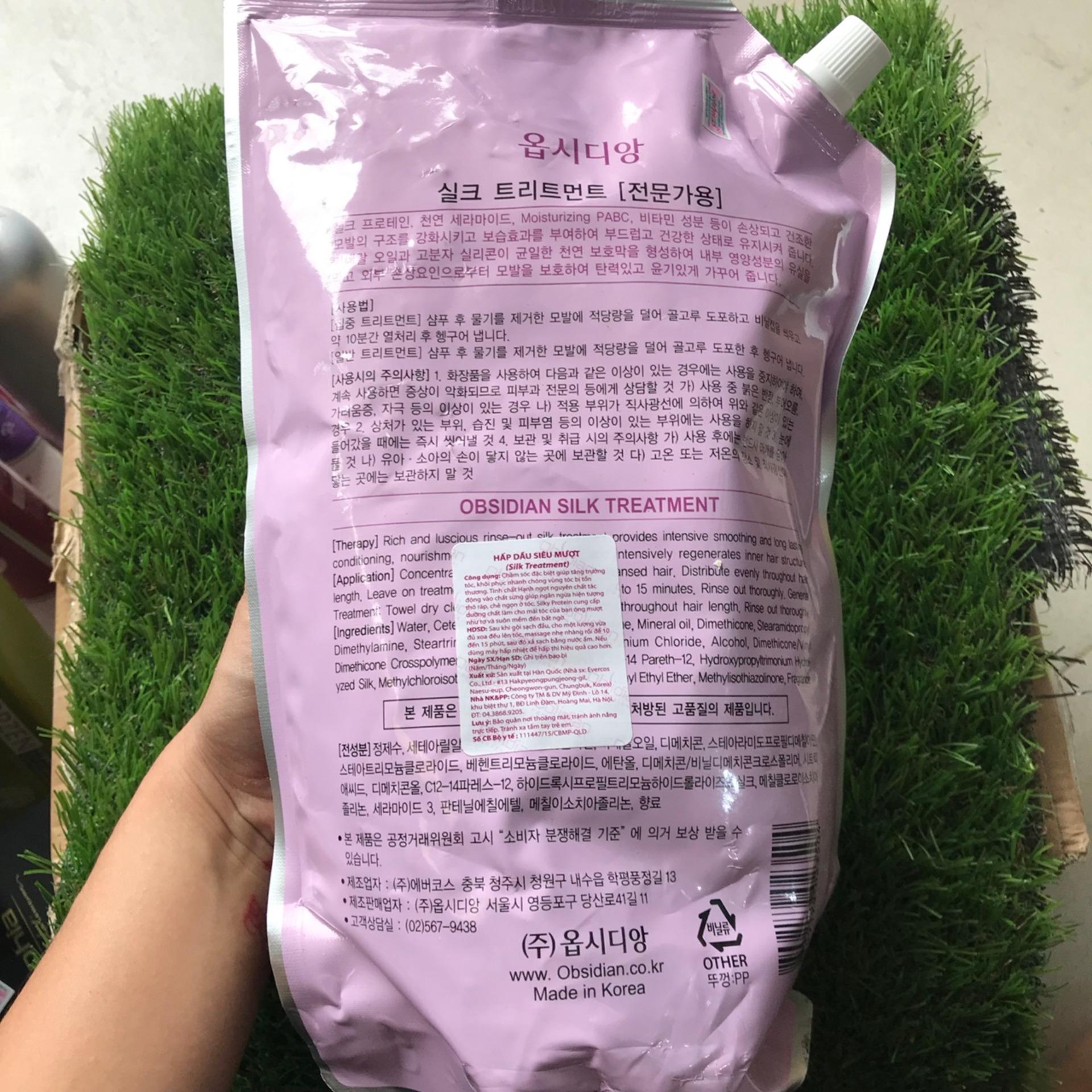 [HCM]Hấp dầu dưỡng tóc siêu mềm mượt Obsidian Silk Treatment 1500ml