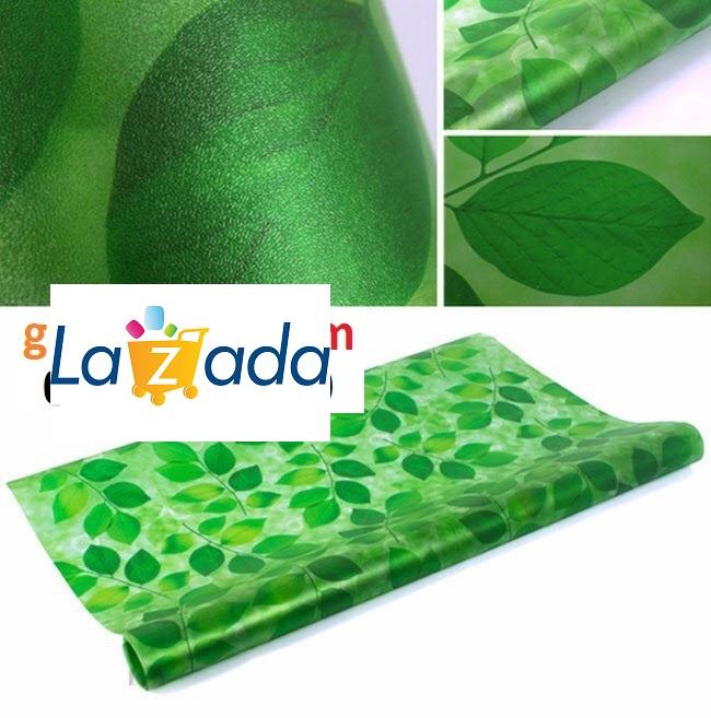 [HCM]5m Decal dán kính/kiếng họa tiết lá xanh