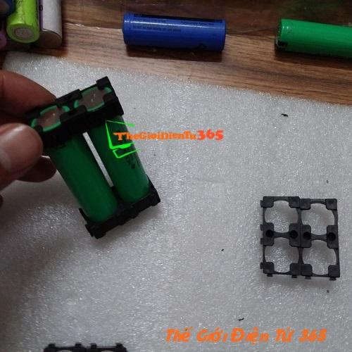 BỘ COMBO 10 KHUNG ĐẾ PIN 18650 2 CELL