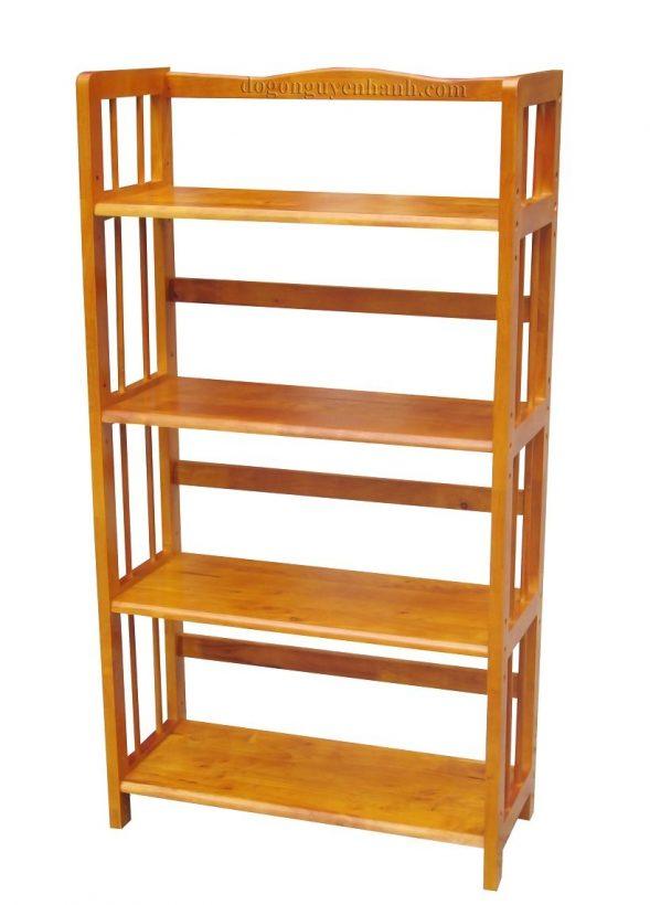 KỆ SÁCH 4 TẦNG NGANG 80CM  MÀU TỰ NHIÊN