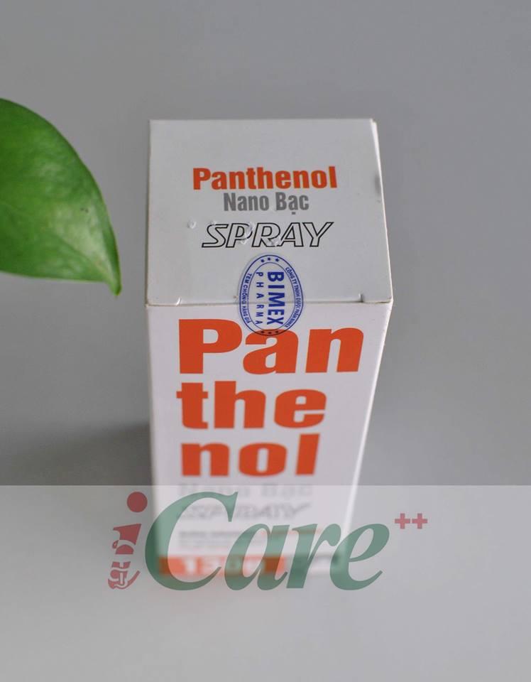 XỊT BỎNG PANTHENOL NANO BẠC SPRAY 130GR