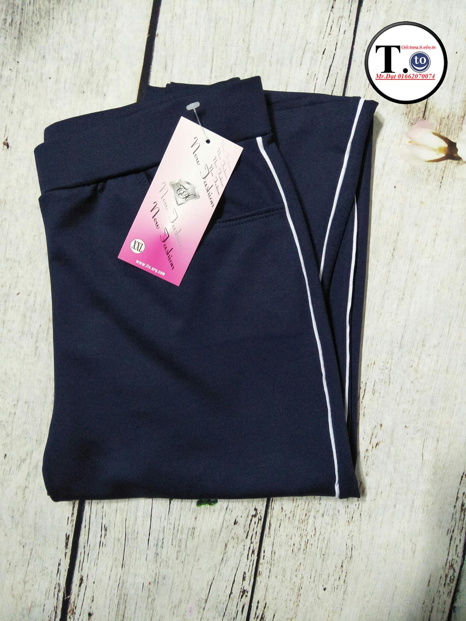 [HCM]Quần thun nữ - legging màu ĐEN XÁM XANH ĐEN (Ôm body viền sọc TRẮNG)