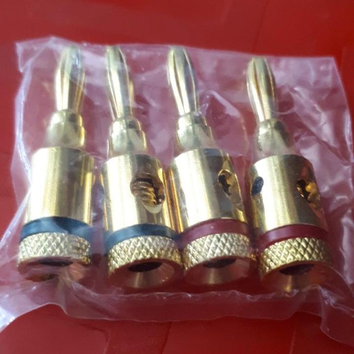 4 jack bắp chuối màu vàng bằng đồng