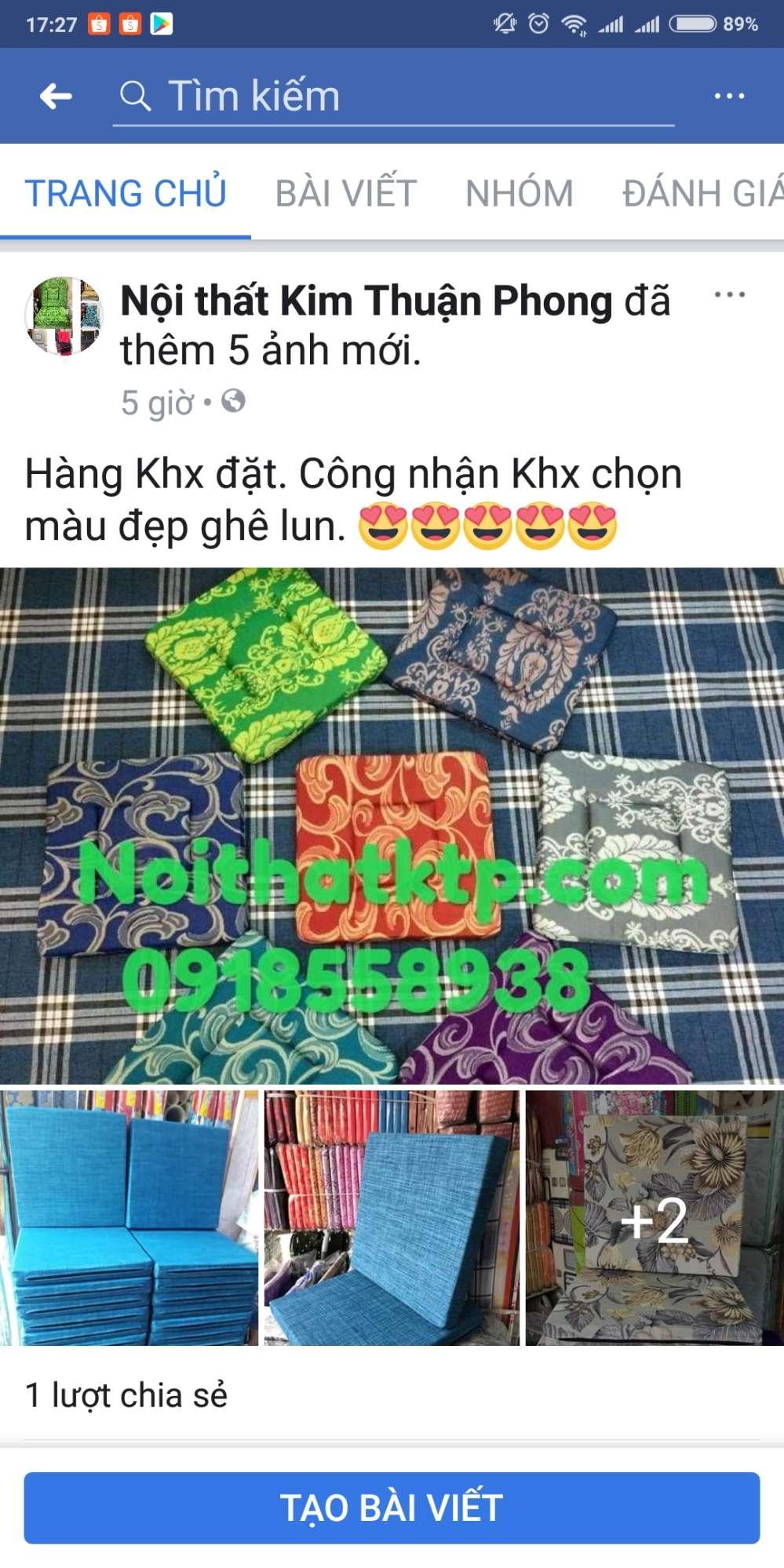 Nệm ngồi NoithatKTP bố cao cấp