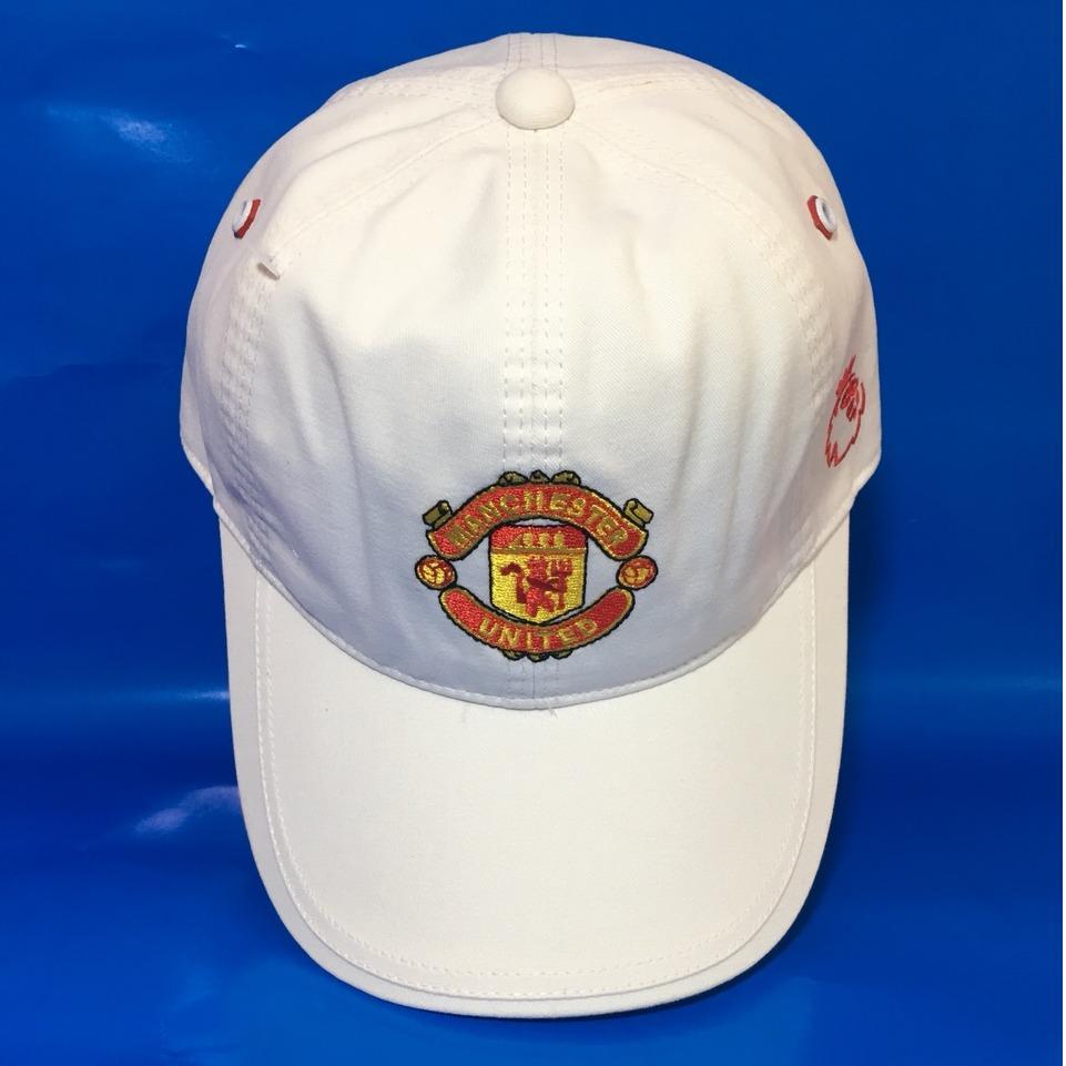 Nón kết cao cấp MU.FC (Trắng, Đỏ)