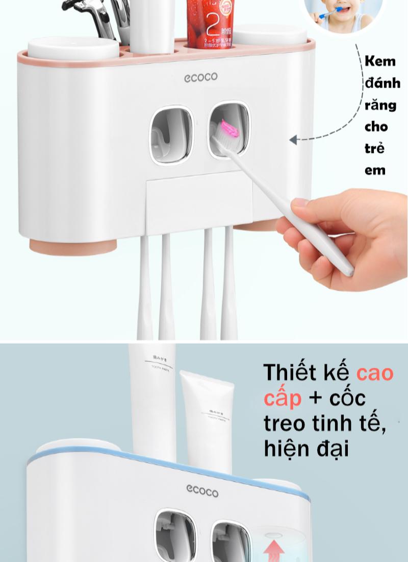 Bộ nhả kem đánh răng cao cấp Ecoco 4 IN 1 ĐA NĂNG
