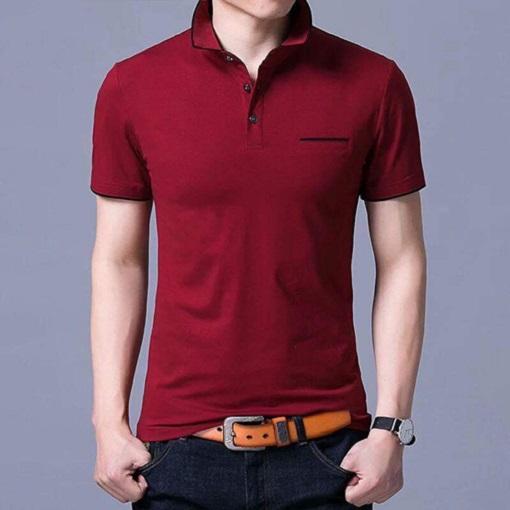 ÁO THUN NAM CÁ SẤU VIỀN MÀU - TM