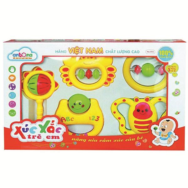 [HCM]Xúc xắc trẻ em Antona hộp 5 chiếc AX07 C017