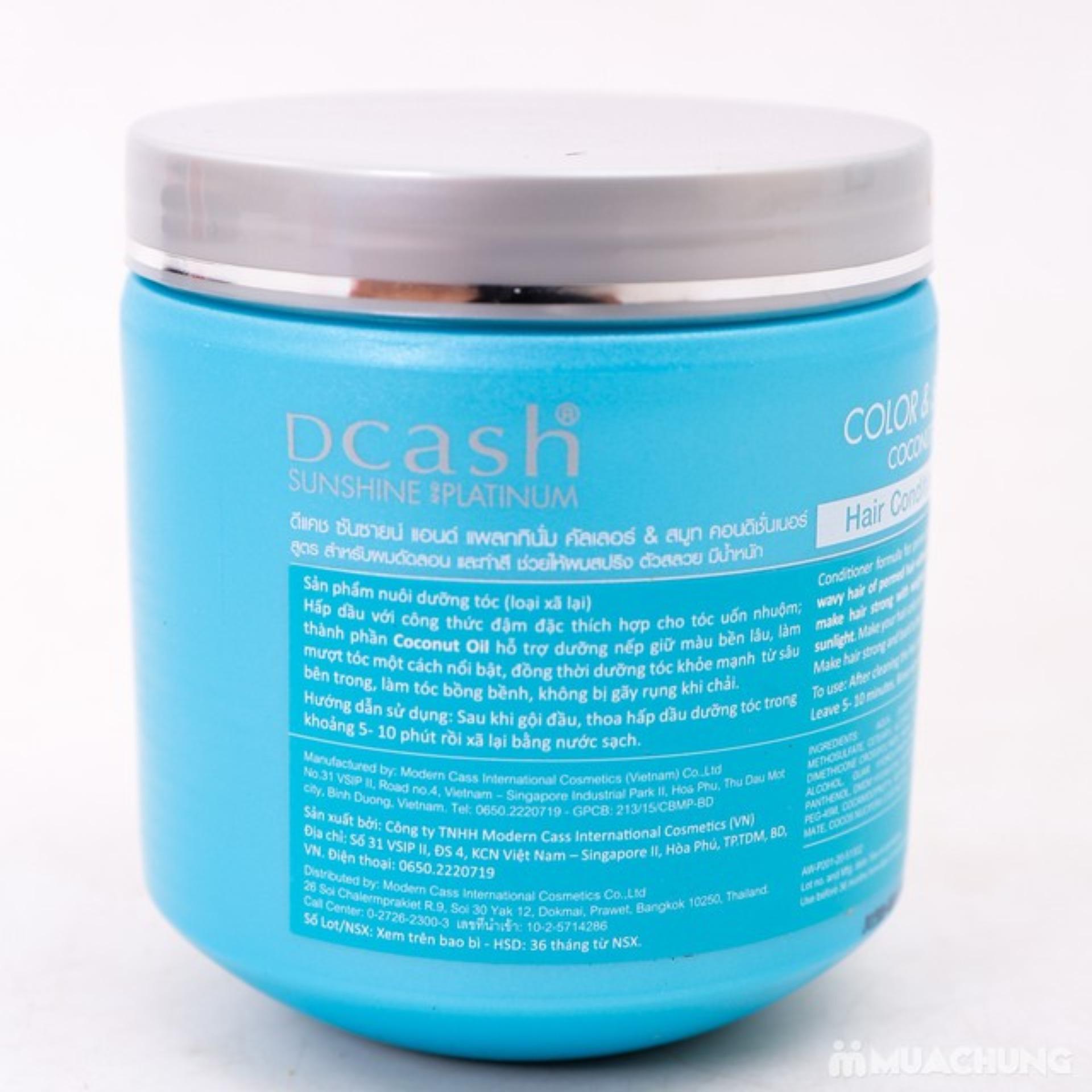 Kem ủ tóc Dcash Thái Lan dành cho tóc uốn và nhuộm 500ML Xanh 