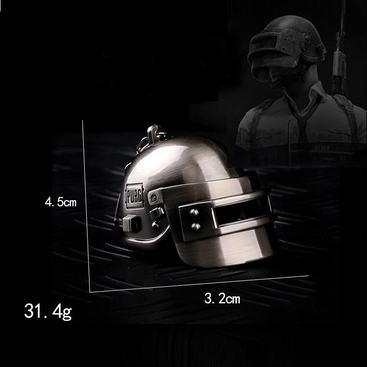 Móc khóa mô hình mũ 3 game PUBG (có thể đóng mở mũ)