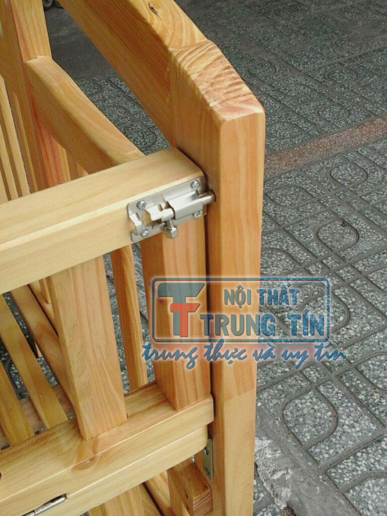 cũi gỗ cho bé size lớn 80*130 cm