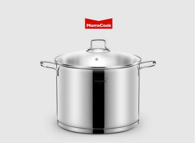 Nồi inox 304 - MomsCook - 24x20cm 8L 2.4Kg