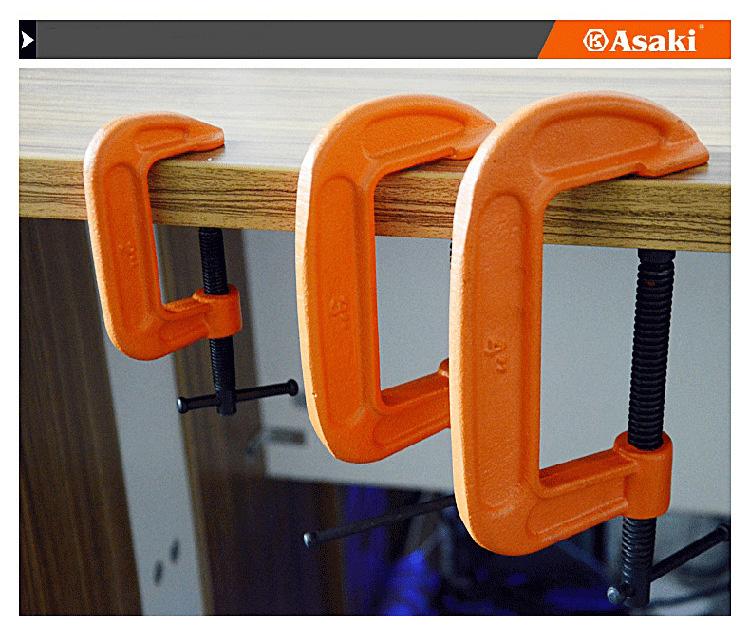 Cảo chữ C Asaki AK-6263 4inch/100mm
