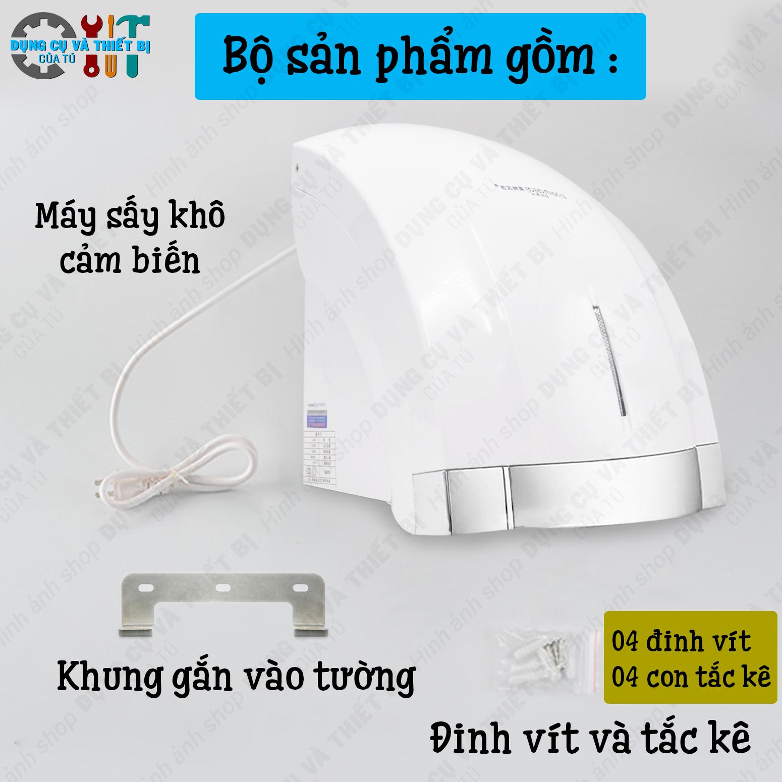 MÁY SẤY KHÔ TAY GẮN TƯỜNG CẢM BIẾN CAO CẤP - tặng vớ cotton