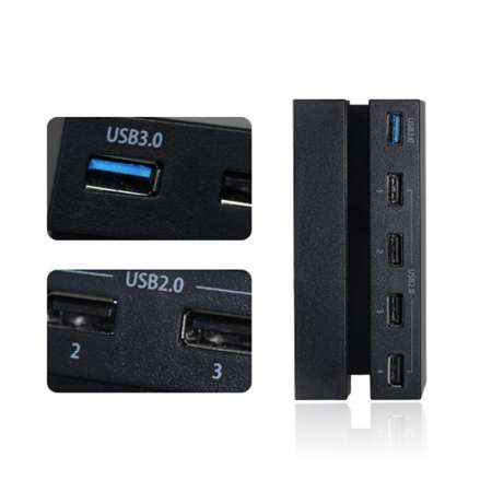 5 พอร์ต USB 3.0 2.0 ฮับ USB พอร์ตอะแดปเตอร์ HUB กระจายช่อง USB สำหรับ PS4 PlayStation 4 - INTL