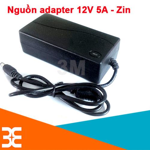 nguồn adapter 12V-5A 5.5x2.1 MM Zin(BH 3 tháng)