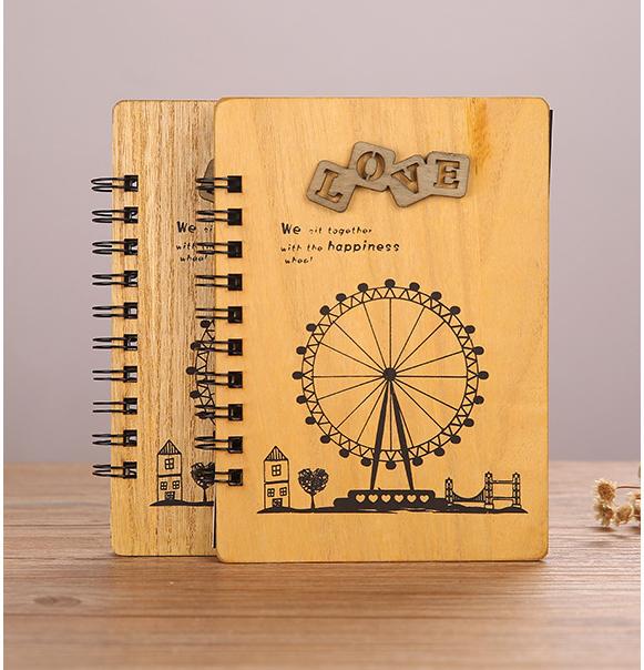 Sổ tay gỗ LOVE (40 tờ, 80 trang)